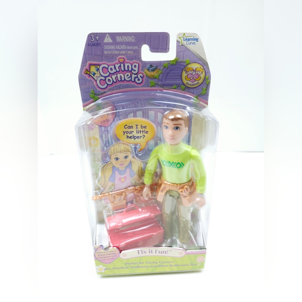 Fix It Fun Mrs Goodbee Learning Curve Caring Corners Doll Figure Set NEW